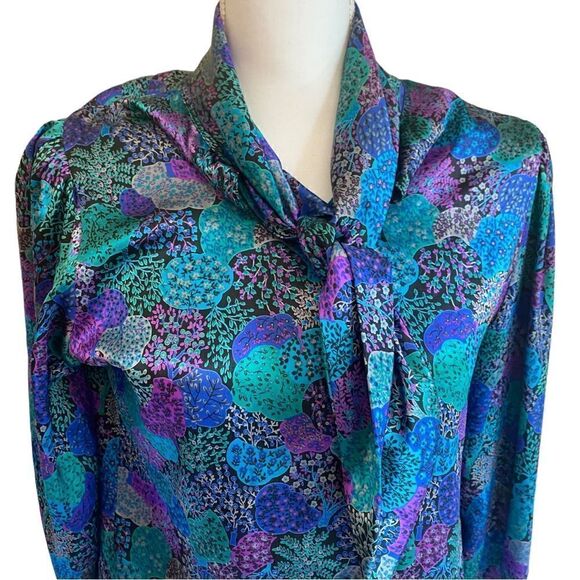 Eva Laurel New York Long Sleeve Blouse Size 8 - Picture 1 of 7